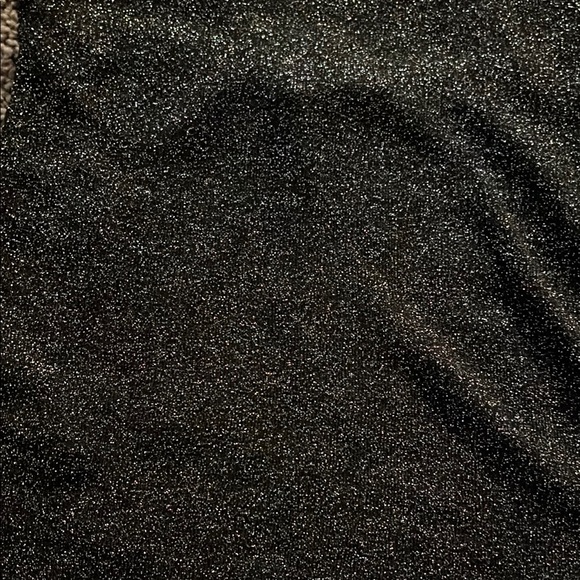 Black Glitter Halter Top - Picture 2 of 3